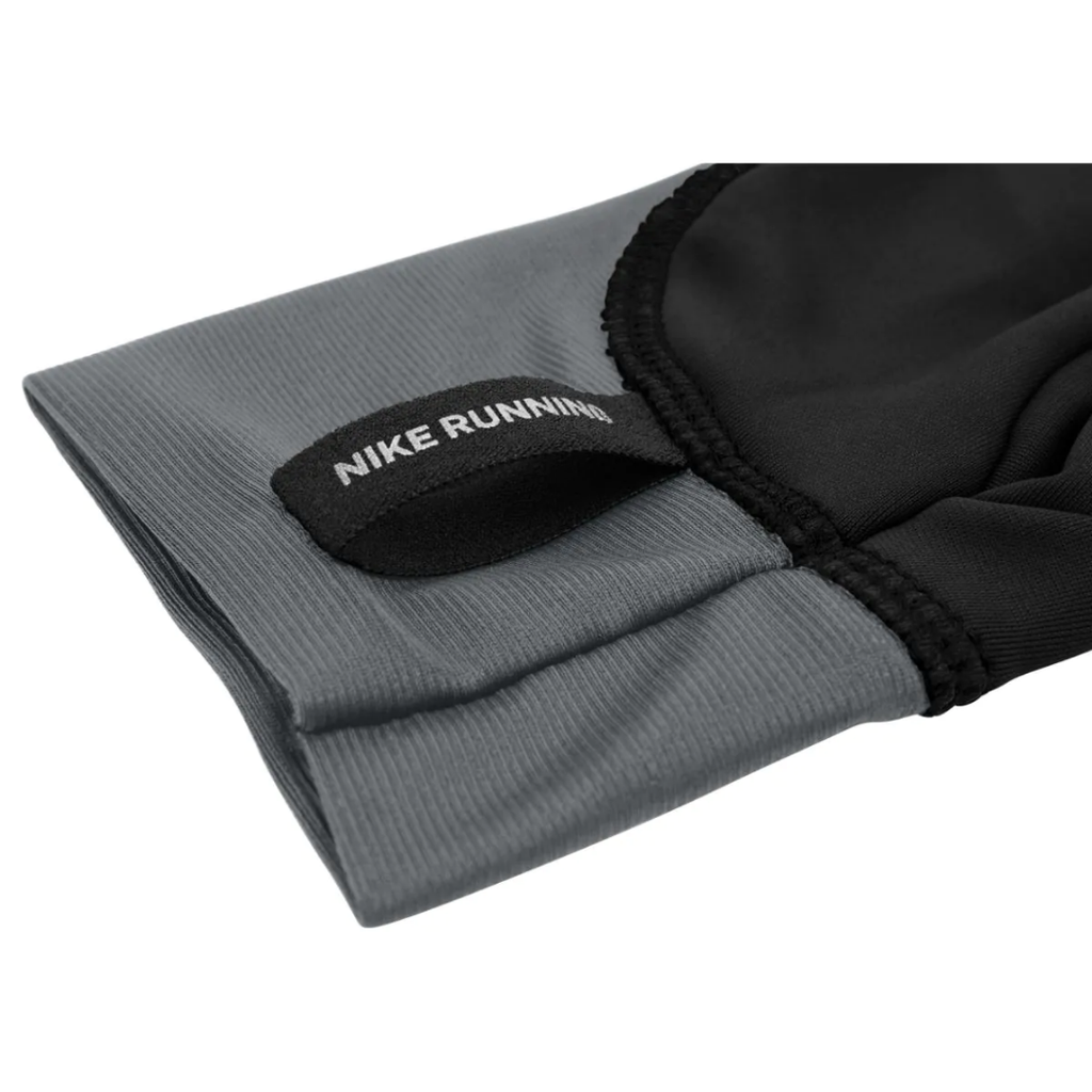 Nike Pacer Midweight Running Gloves | Black, Smoke Grey & Silver | The Run Hub