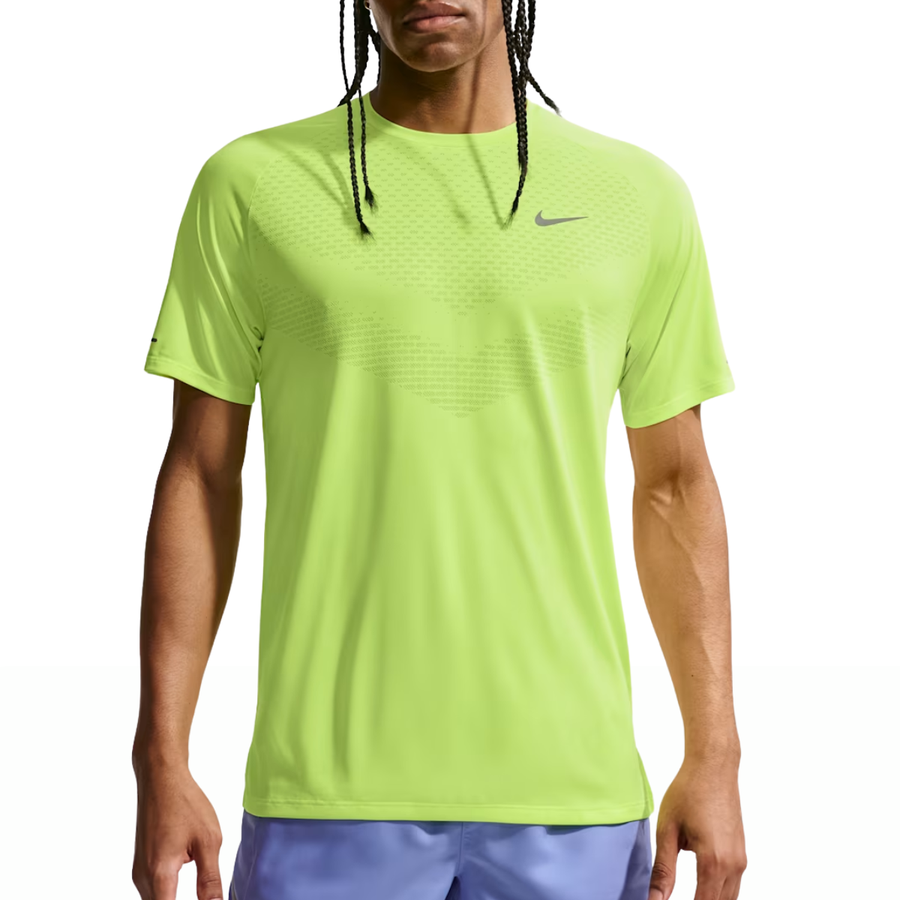 Nike Stride Dri-FIT ADV Short-Sleeve Running Top | Volt Ice | The Run Hub