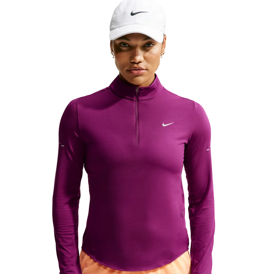 Nike Swift Dri-FIT UV 1/4-Zip Running Top | True Berry | The Run Hub