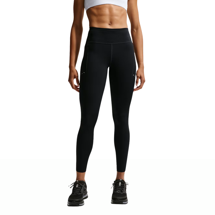 Nike Swift High-Waisted 7/8 Running Leggings with Pockets | Black | The Run Hub