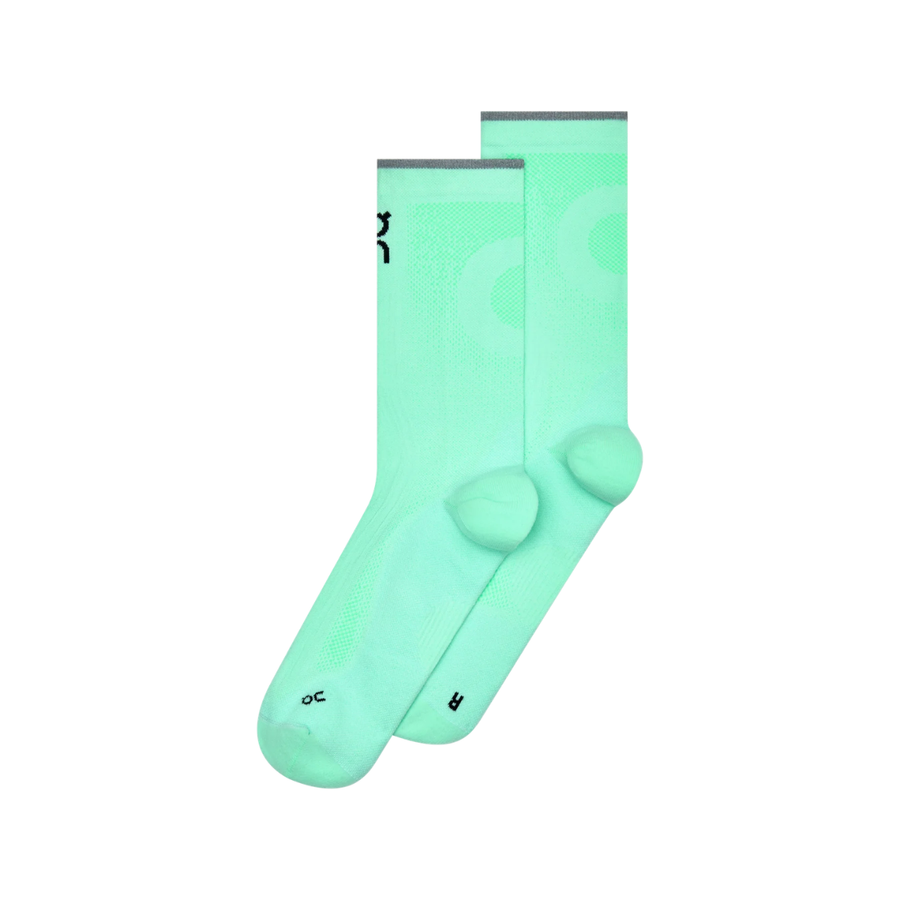 ON Elite Run Sock High Hyper | Celeste & Verdite | The Run Hub