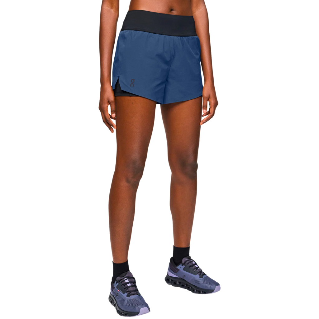 ON Women's Running Shorts | Black | Denim | 1WE11950774| The Run Hub