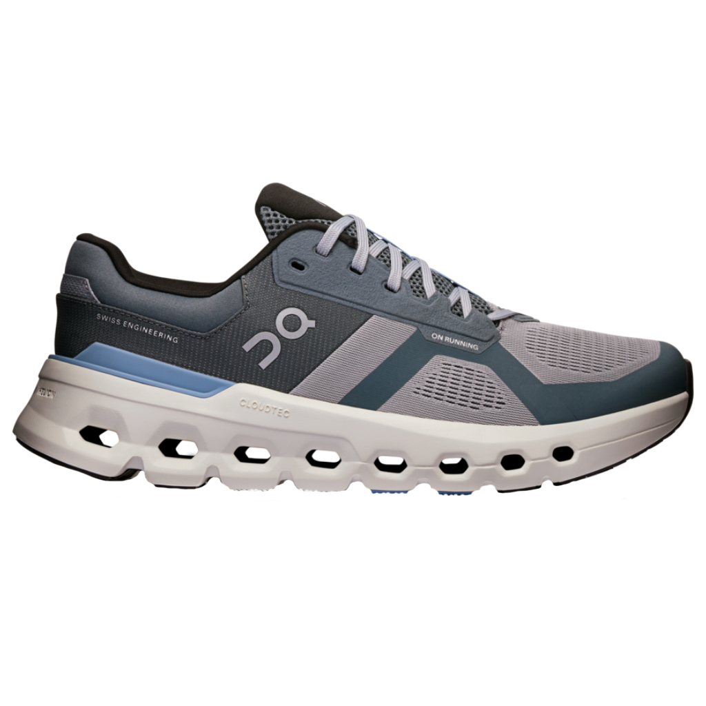 On Men's CLOUDRUNNER 2 Support Running Shoe | Alloy | Chambray | 3ME10143194 | The Run Hub