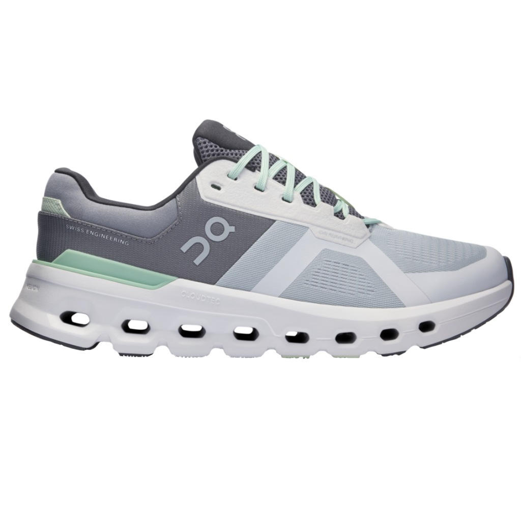 On Men's CLOUDRUNNER 2 WIDE Support Running Shoe | Glacier | Sage | 3ME10322594 | The Run Hub