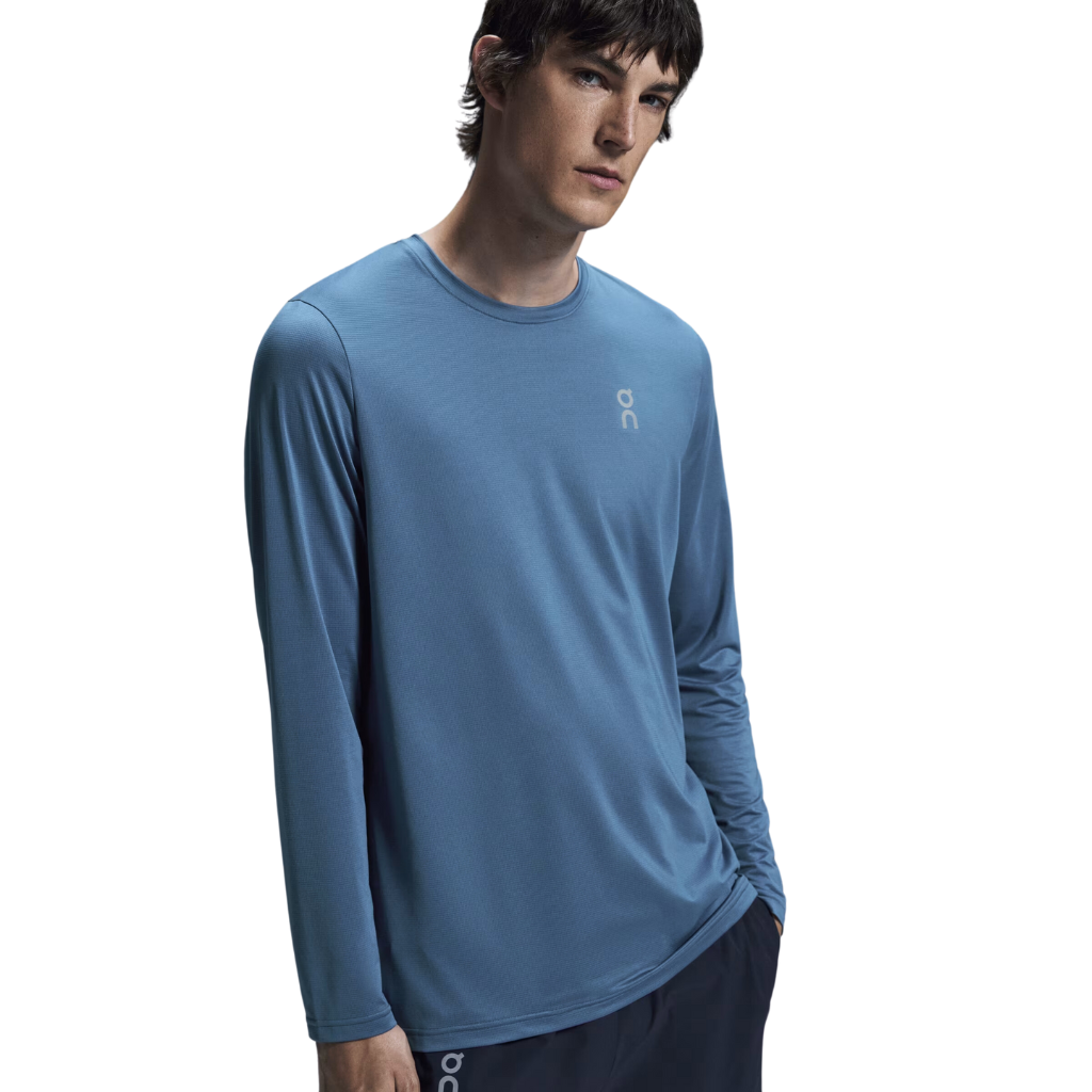 On Running Men's Core Long-T | Blue Fjord | 1ME10752486 | The Run Hub