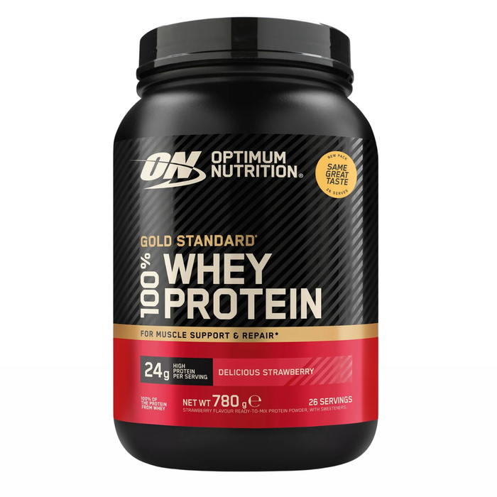 Optimum Nutrition Gold Standard 100% Whey Protein Powder - Delicious Strawberry 780g | The Run Hub
