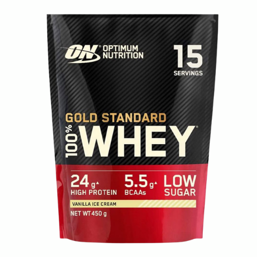 Optimum Nutrition Gold Standard 100% Whey Protein Powder - Vanilla Ice Cream 450g | The Run Hub
