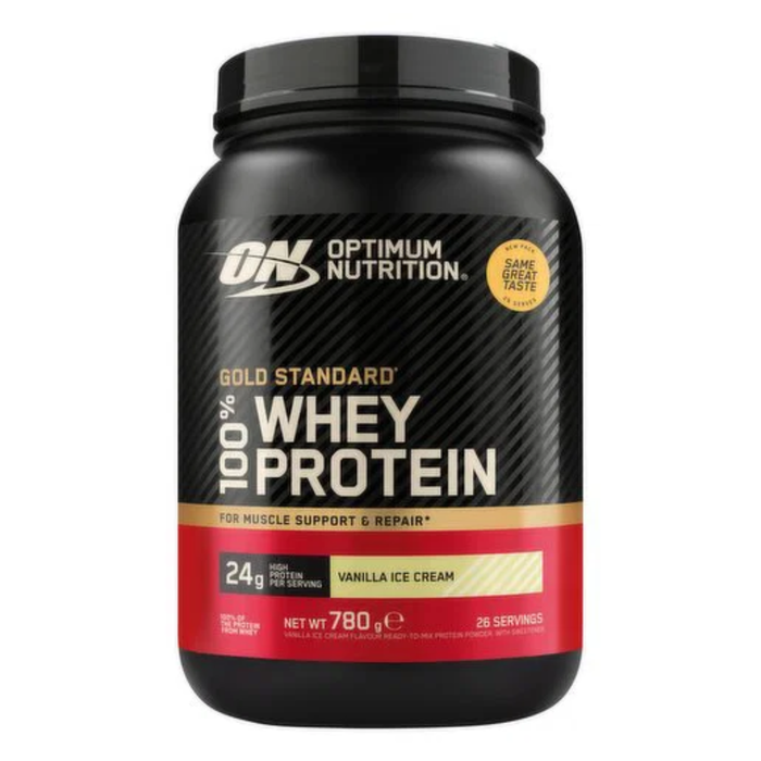 Optimum Nutrition Gold Standard 100% Whey Protein Powder - Vanilla Ice Cream 780g | The Run Hub
