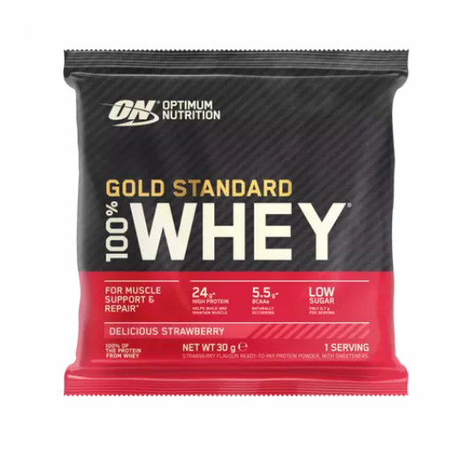 Optimum Nutrition Gold Standard 100% Whey Protein Powder - Delicious Strawberry 30g | The Run Hub