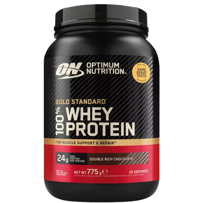 Optimum Nutrition Gold Standard 100% Whey Protein Powder - Double Rich Chocolate 775g | The Run Hub