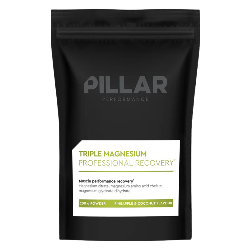PILLAR Triple Magnesium Recovery Powder | Pineapple and Coconut Flavour | 200g Pouch | The Run Hub