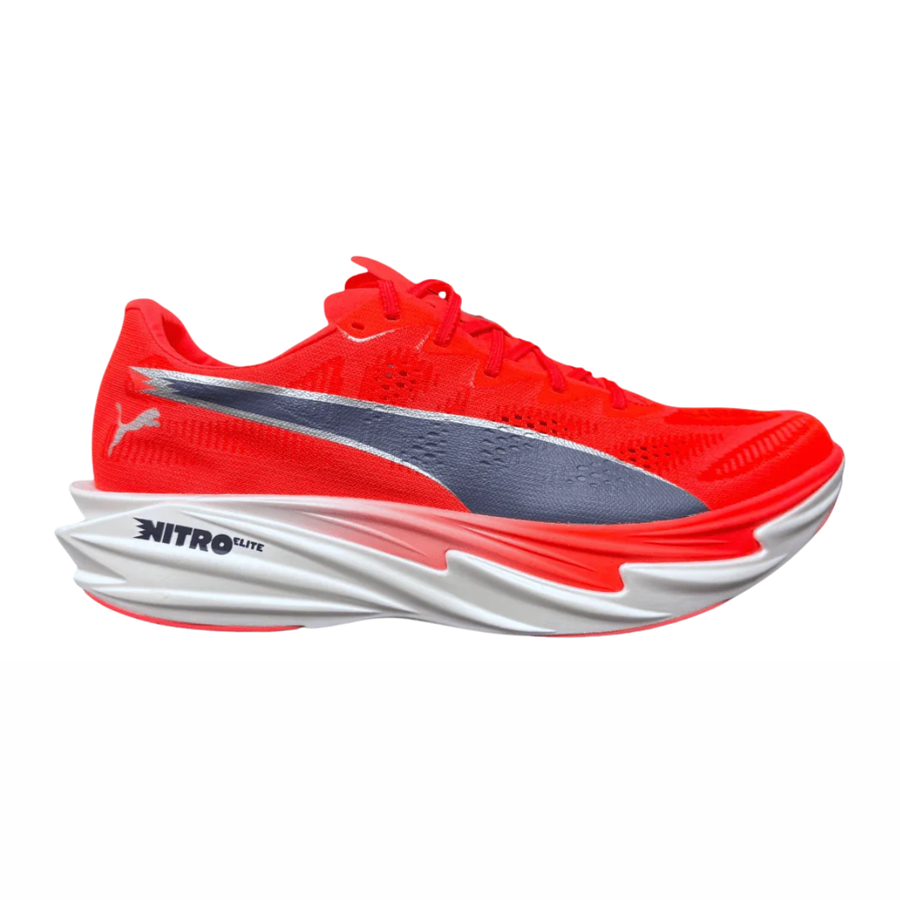 Puma Deviate NITRO™ Elite 4 | Ultra Red-Inky Depths-PUMA White | The Run Hub