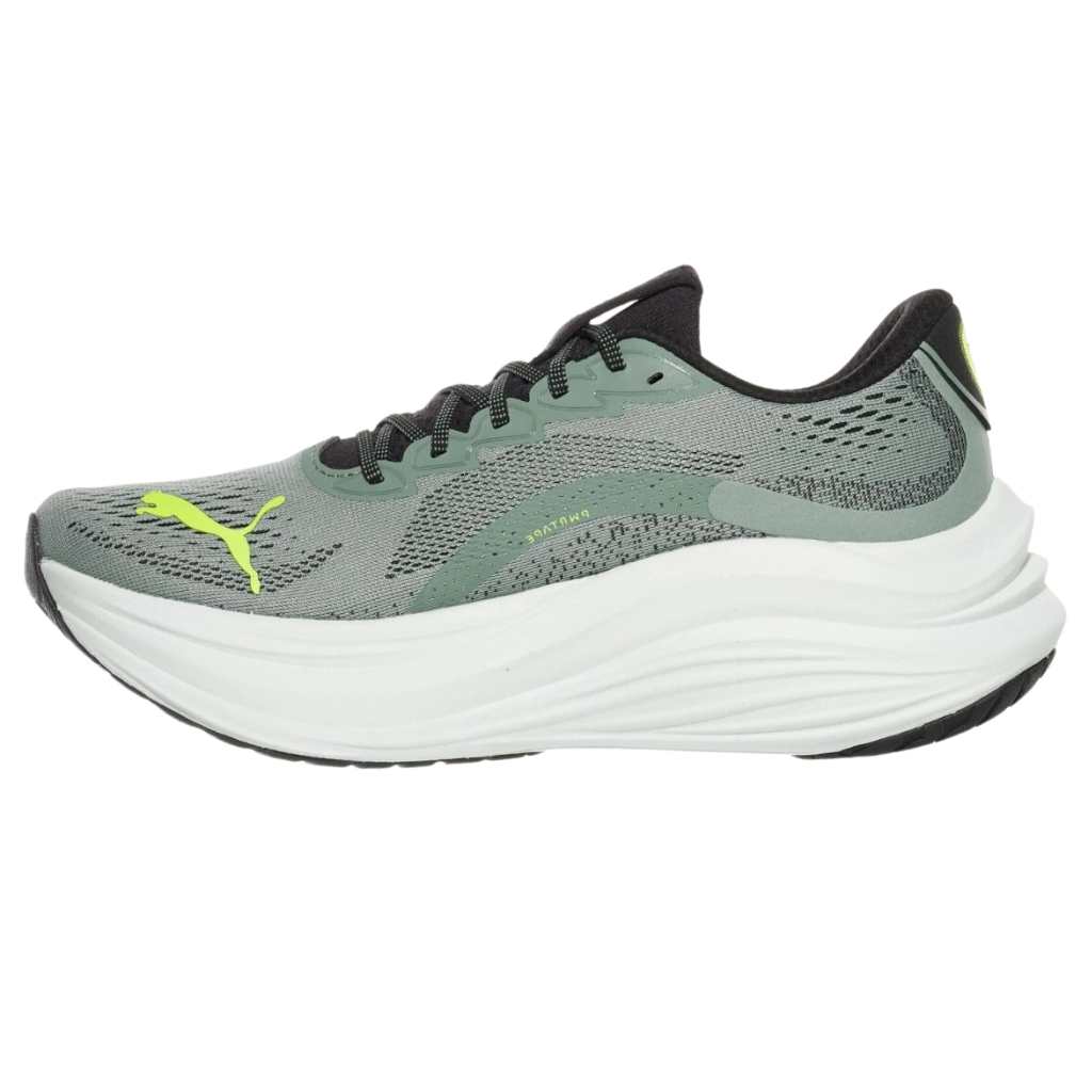 Puma Men's Puma MagMax NITRO™ Neutral Running Shoes | GREEN MOON-YELLOW ALERT | 310088-06 | The Run Hub