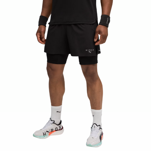 Puma x Hyrox 2in1 Training Shorts | Puma Black | The Run Hub