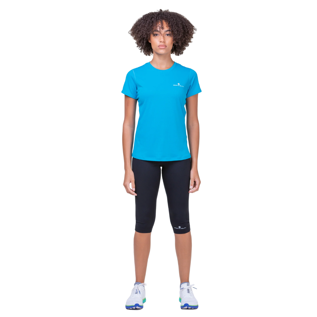 Ronhill Core S/S Tee | Rh-01141 Azure/Bright White | Women's Running Tee | The Run Hub