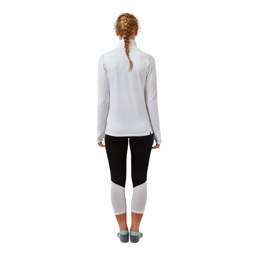 RonHill Tech Revive Crop Tights | Black & Bright White | The Run Hub