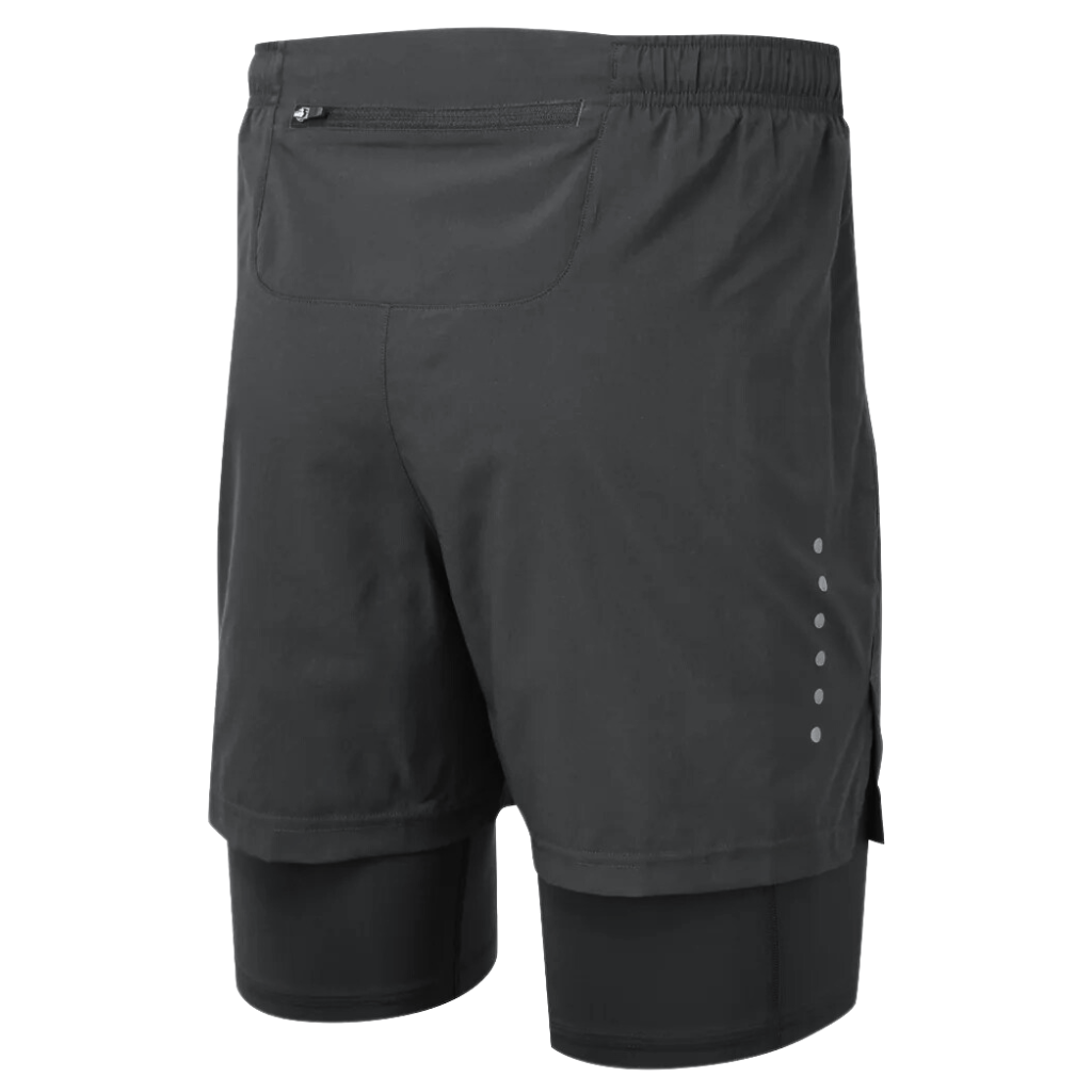 Ronhill Men's Core Twin Short | All Black | RH-007408 | The Run Hub