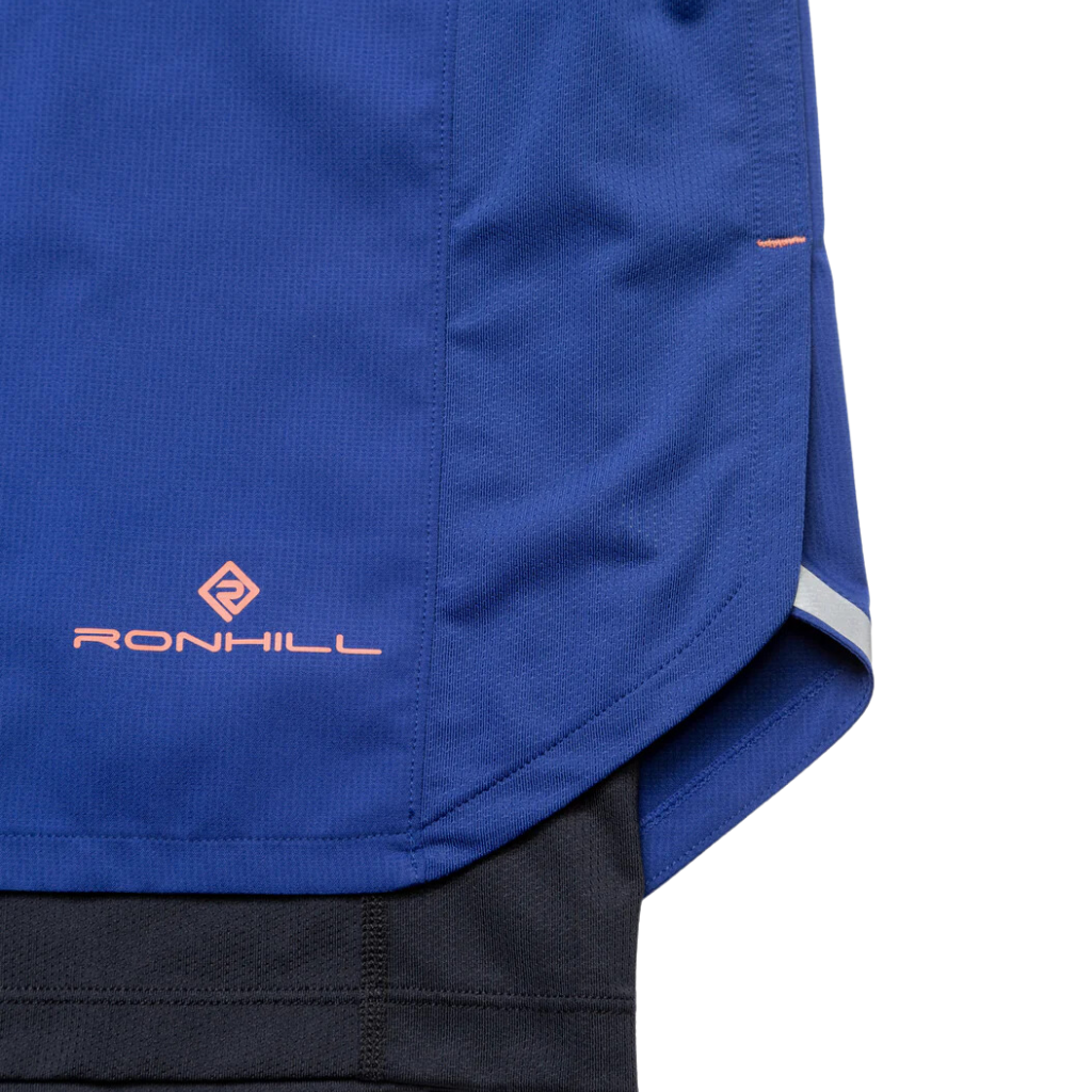 Ronhill Men's Tech 5" Twin Short | Ocean/Black R596 | The Run Hub