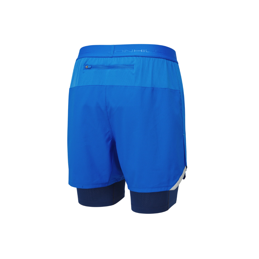 Ronhill Men's Tech 5" Twin Short |RH-007280 |Seafaring/Dark Navy | The Run Hub