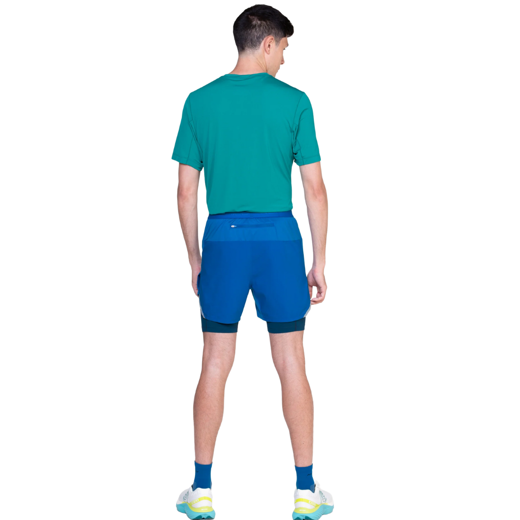 Ronhill Men's Tech 5" Twin Short |RH-007280 |Seafaring/Dark Navy | The Run Hub