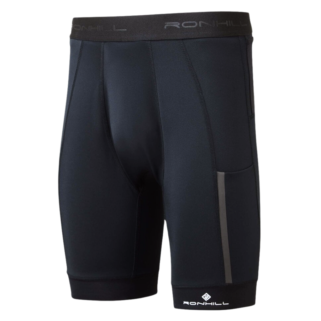 Ronhill Men's Tech Stretch Ultra 8" Short | RH-007441 | R009 - All Black | The Run Hub