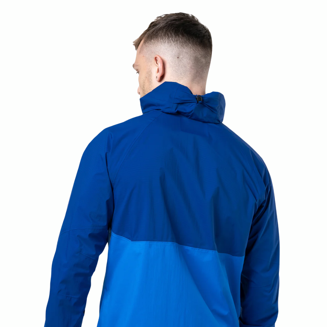 Men's Ronhill Tech Storm Jacket Ocean Electric Blue The Run Hub