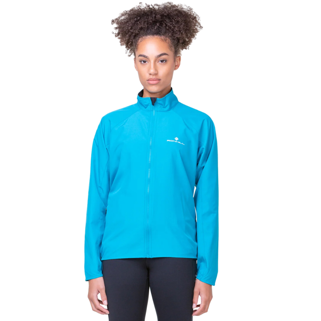 Ronhill Women's Core Jacket | RH-005193 Azure/Bright White | The Run Hub