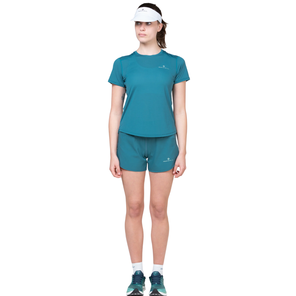 Ronhill Women's Tech 4.5" Short | RH-007455 |Mallard/Meadow | The Run Hub