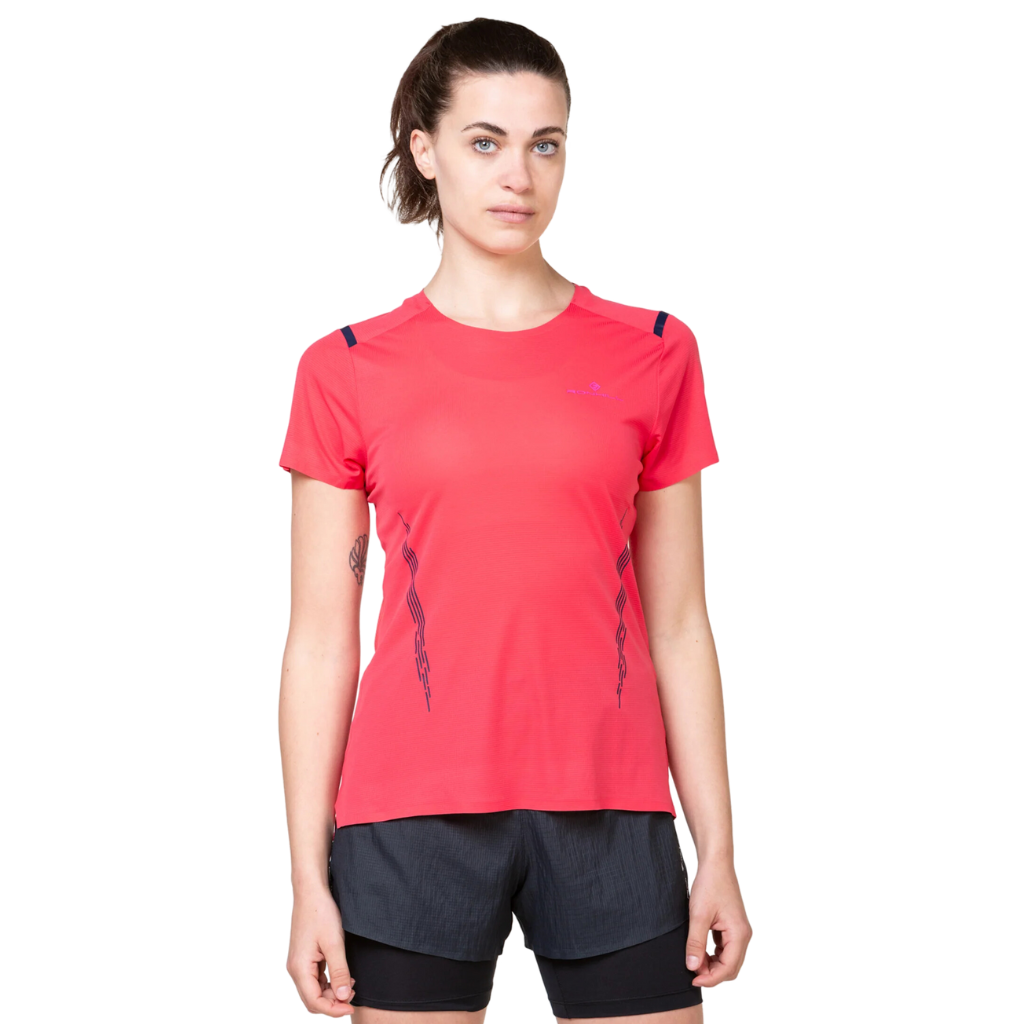 Ronhill Women's Tech Race S/S Tee | Sunset/Razzmatazz | RH-007329 | The Run Hub