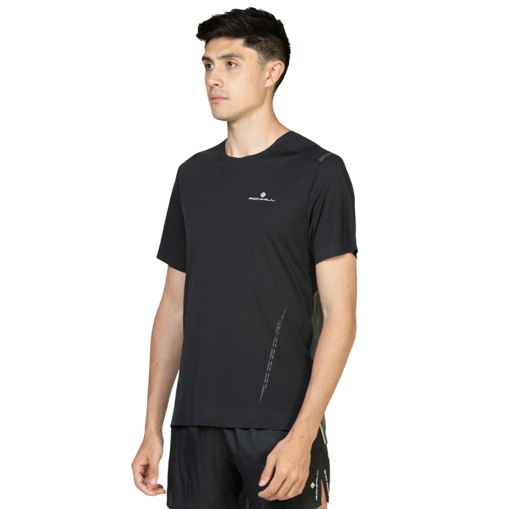 Ronhill Men's Tech Race S/S/ Tee | Black/Artemis | RH-007319 | The Run Hub