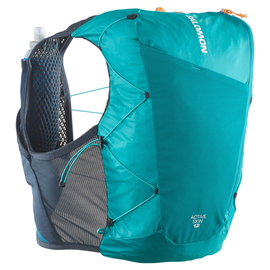 Salomon Unisex Active Skin 12 1.5l Reservoir Tahitian Tide CARBON The Run Hub