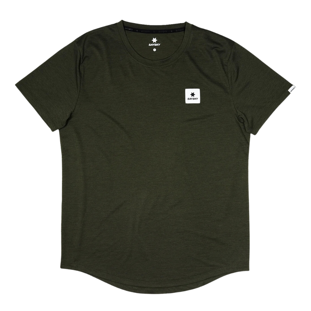 SAYSKY Men's Clean Combat T-Shirt | Green | XMRSS30c301 | The Run Hub