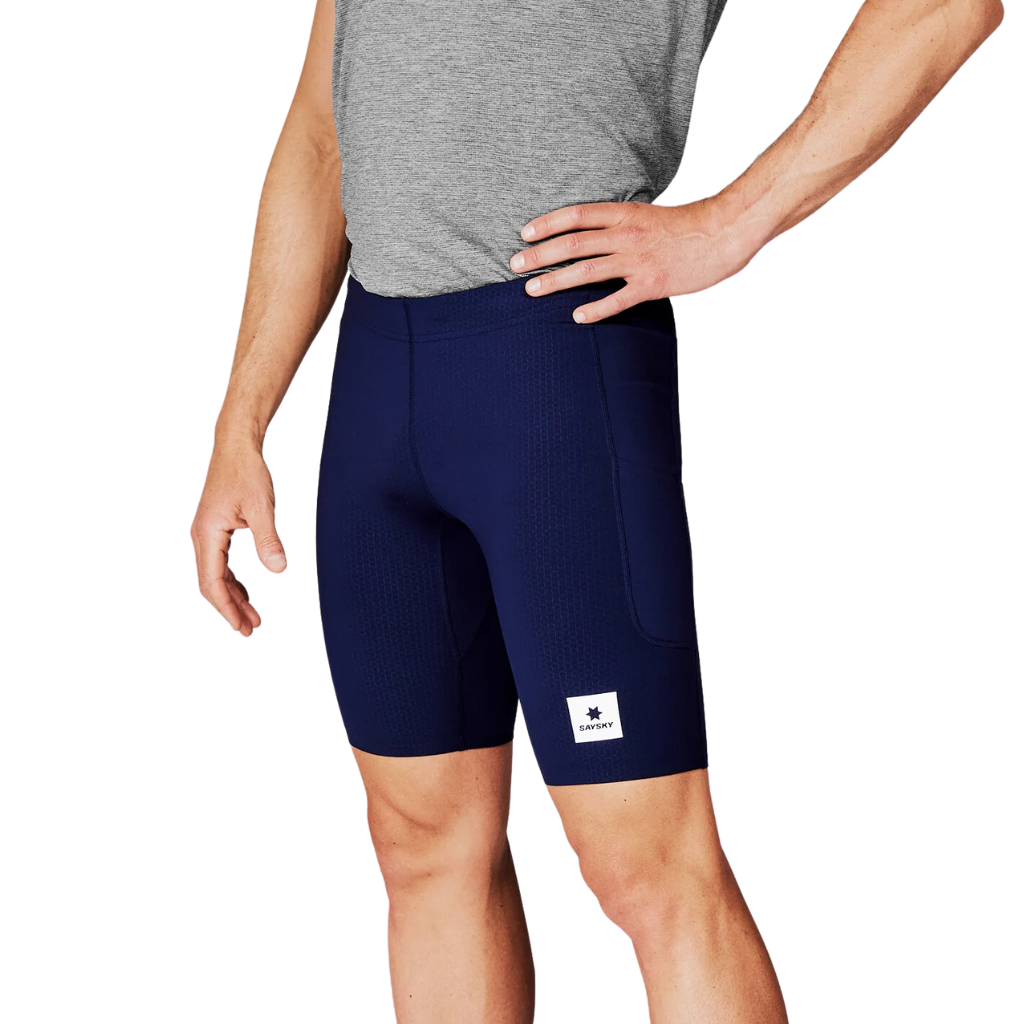 SAYSKY Men's Combat+ Short Tights 9" | Blue | XMRST31c201 | The Run Hub 