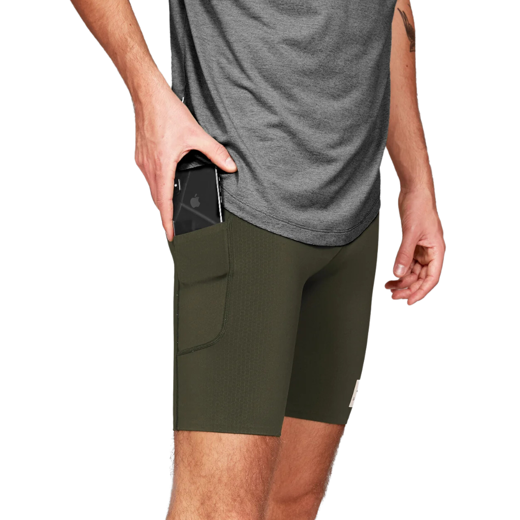 SAYSKY Men's Combat+ Short Tights 9" | Green | XMRST31c301 | The Run Hub