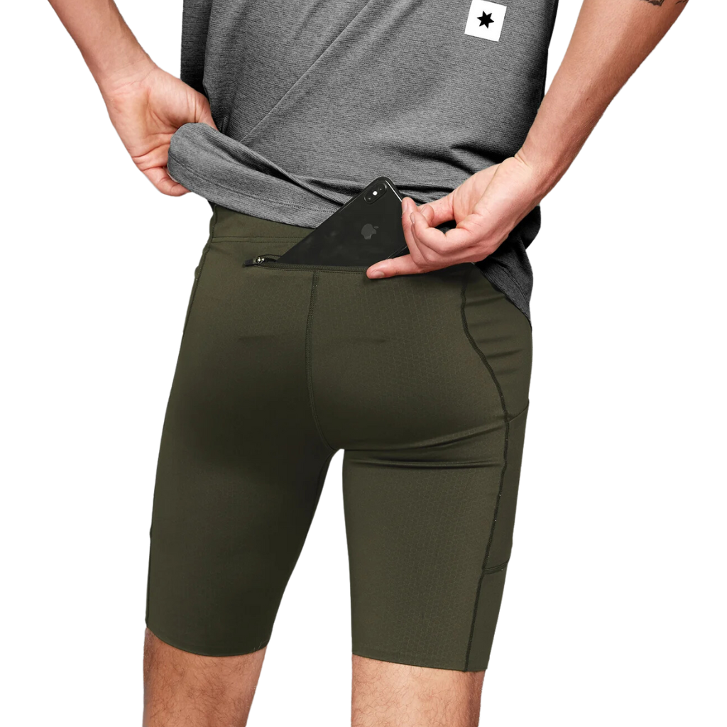 SAYSKY Men's Combat+ Short Tights 9" | Green | XMRST31c301 | The Run Hub