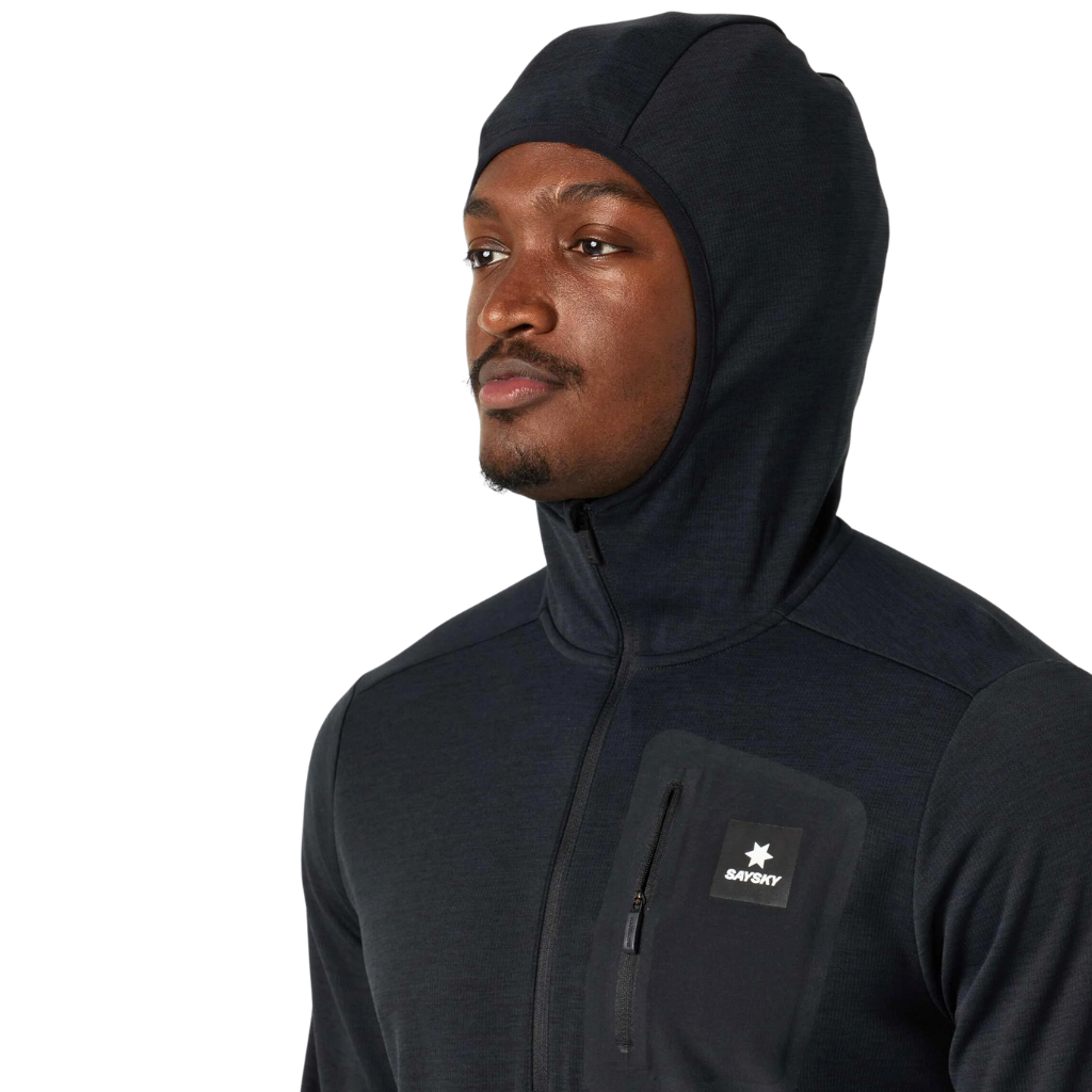 SAYSKY Men's Pace Half Zip Hoodie | MMRHO01c9001 Black | The Run Hub