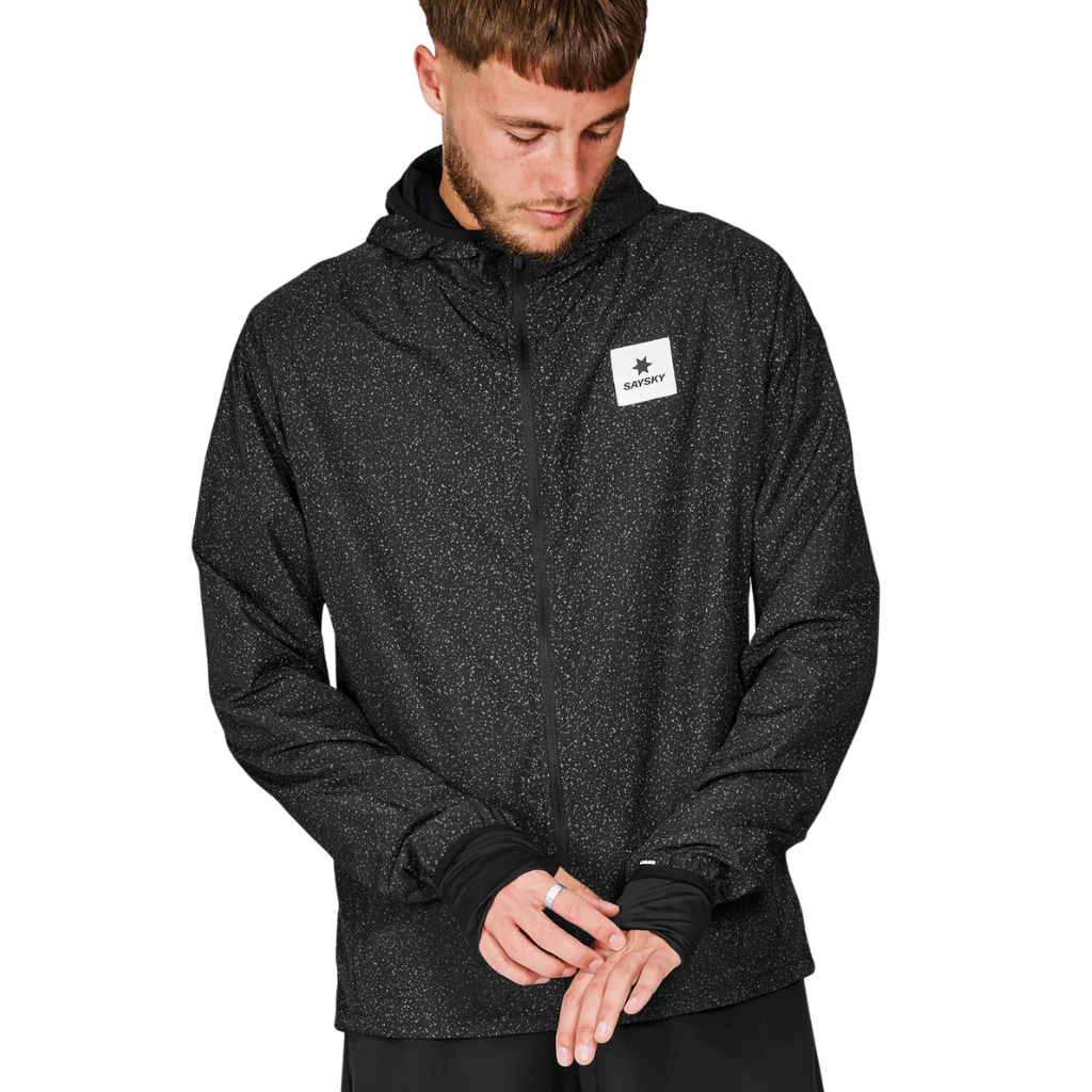 SAYSKY Men's Reflective Universe Pace Jacket | Black | MMRJA23c901 | The Run Hub