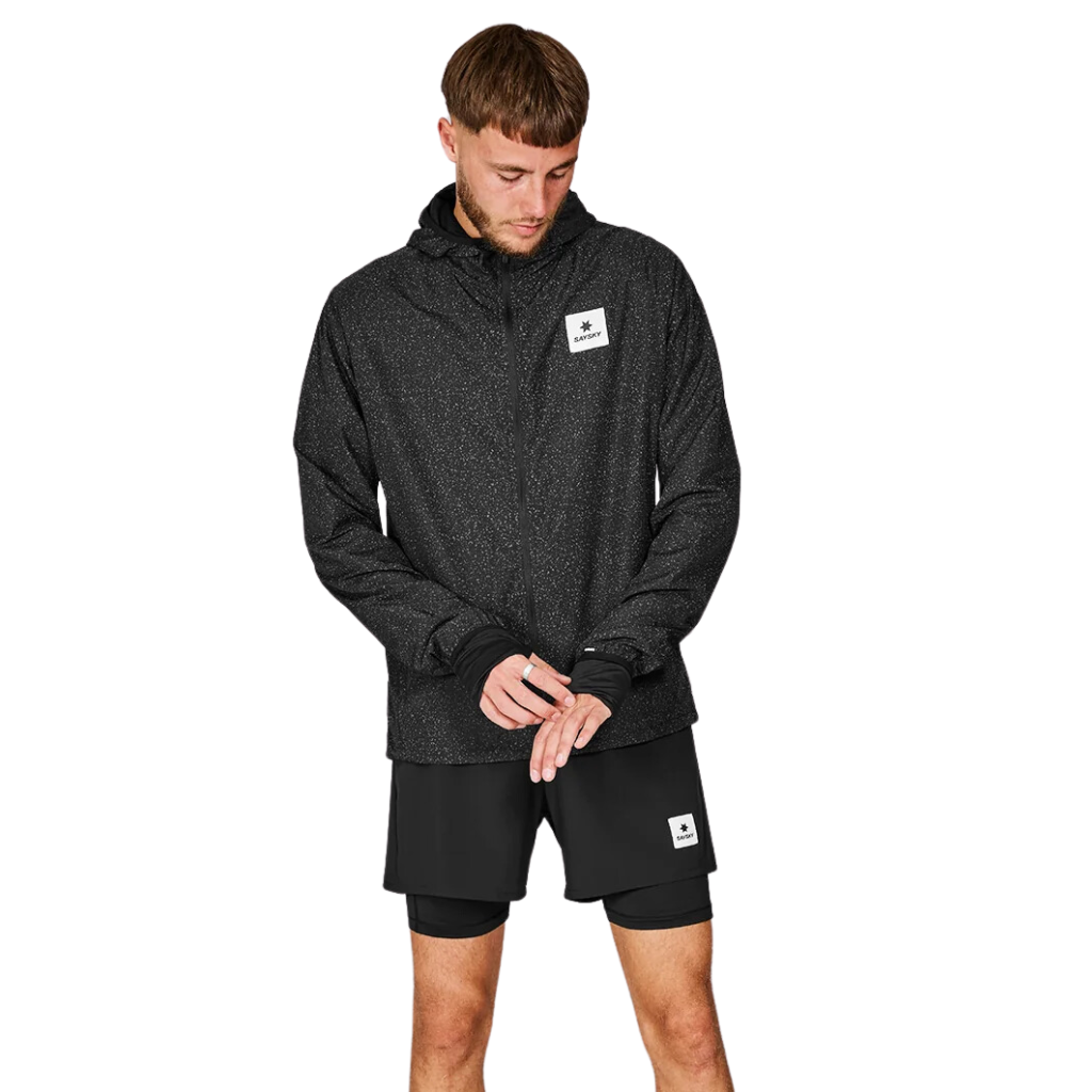 SAYSKY Men's Reflective Universe Pace Jacket | Black | MMRJA23c901 | The Run Hub