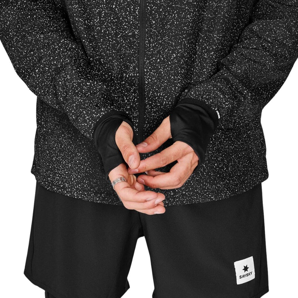 SAYSKY Men's Reflective Universe Pace Jacket | Black | MMRJA23c901 | The Run Hub