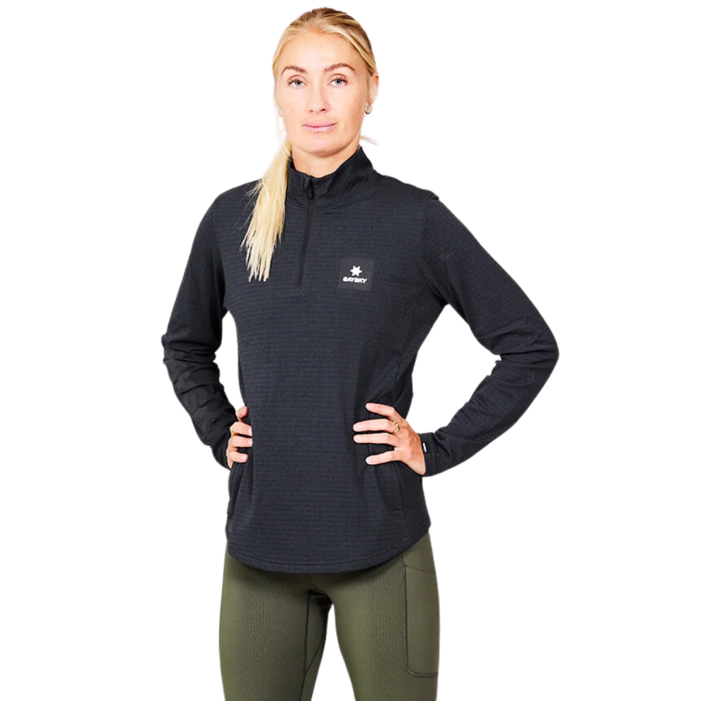 Womens half zip running jacket hotsell