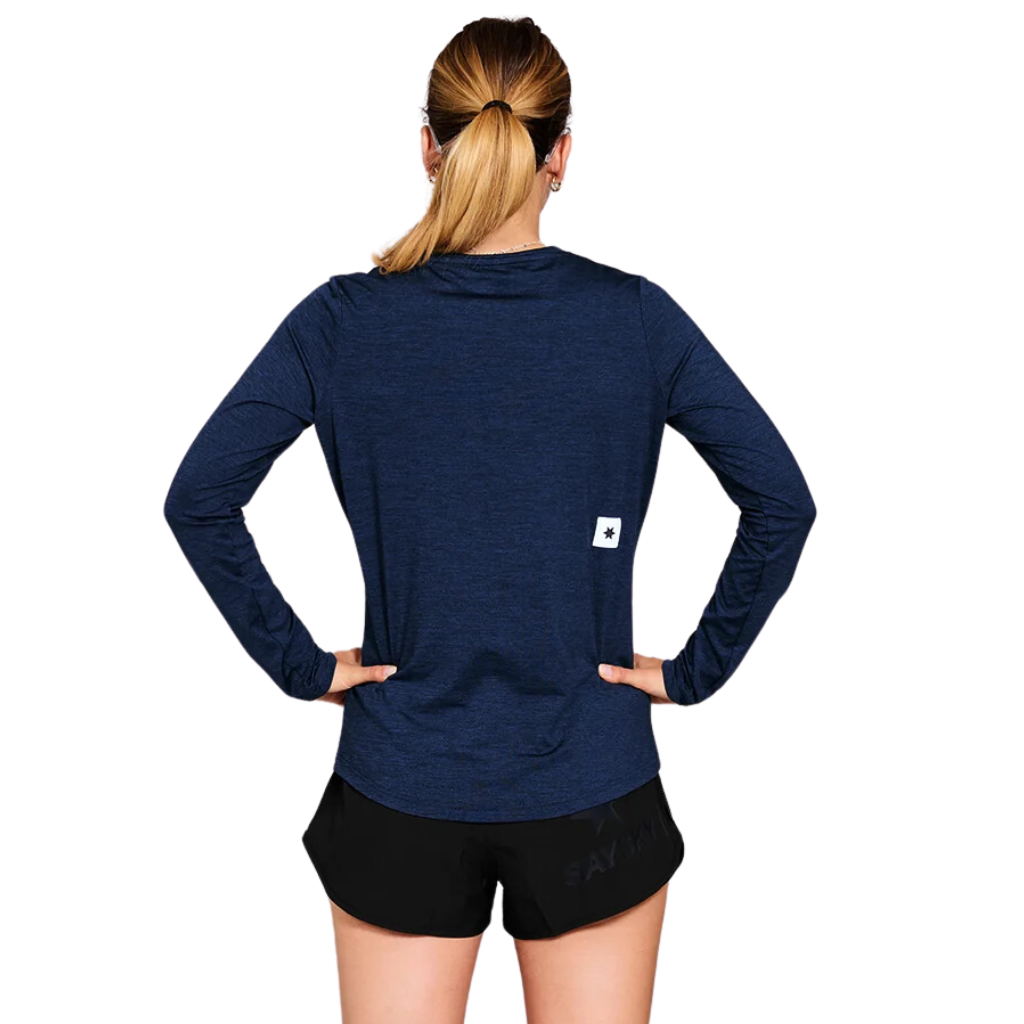 SAYSKY Women's Clean Pace Long Sleeve Top | Blue | XWRLS20c2001 | The Run Hub