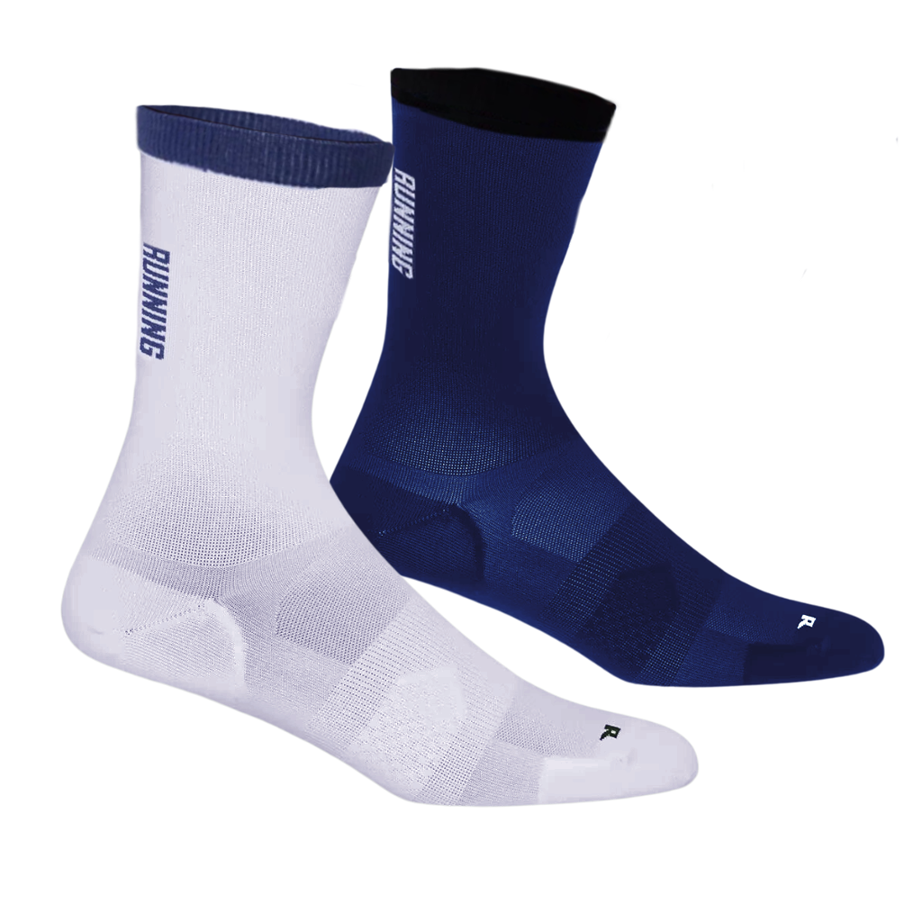 SAYSKY High Combat Socks 2-Pack 100 | Navy/White | MUAS106C207 | The Run Hub