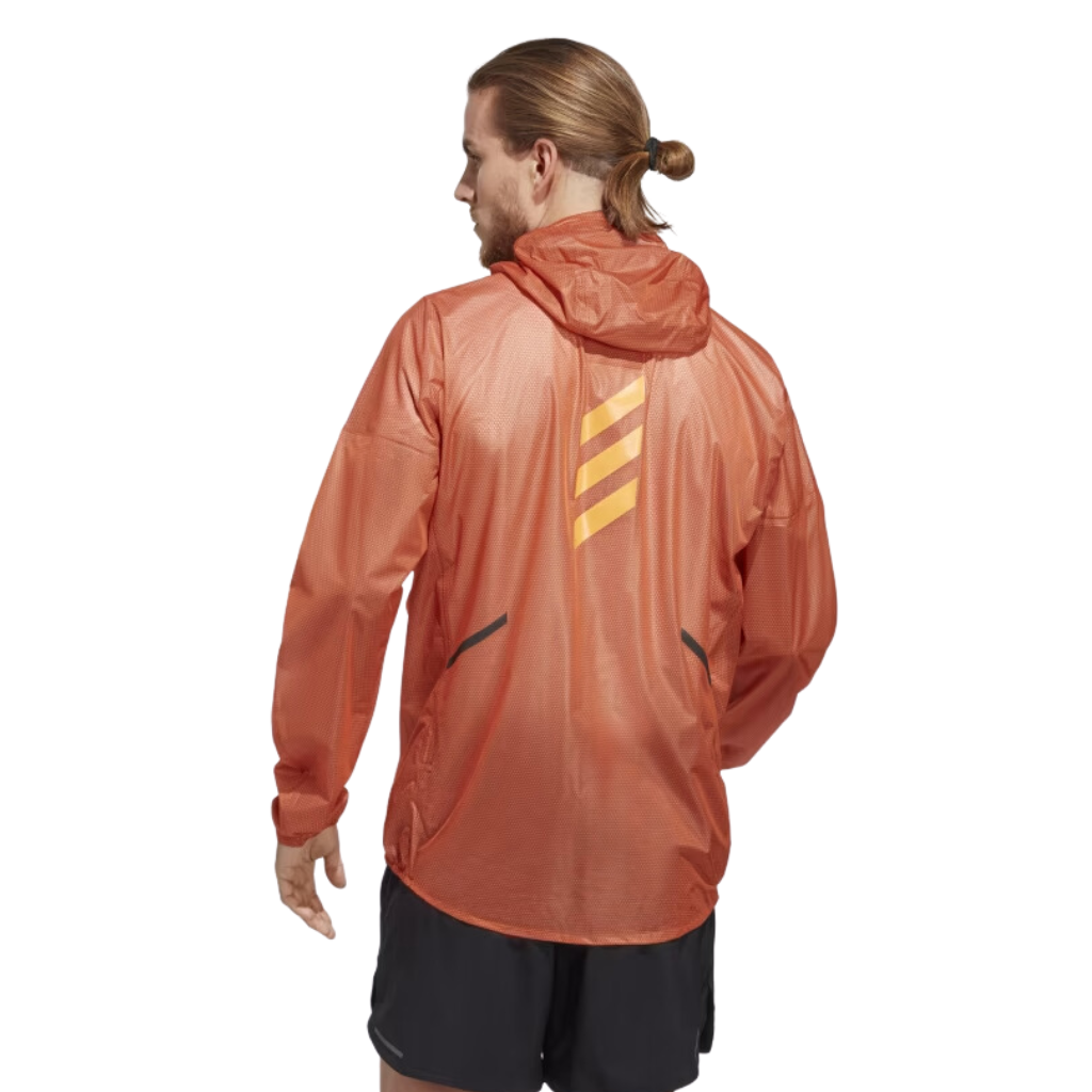 Adidas Terrex Agravic 2.5-Layer Men's Rain Jacket in Semi Impact Orange | The Run Hub