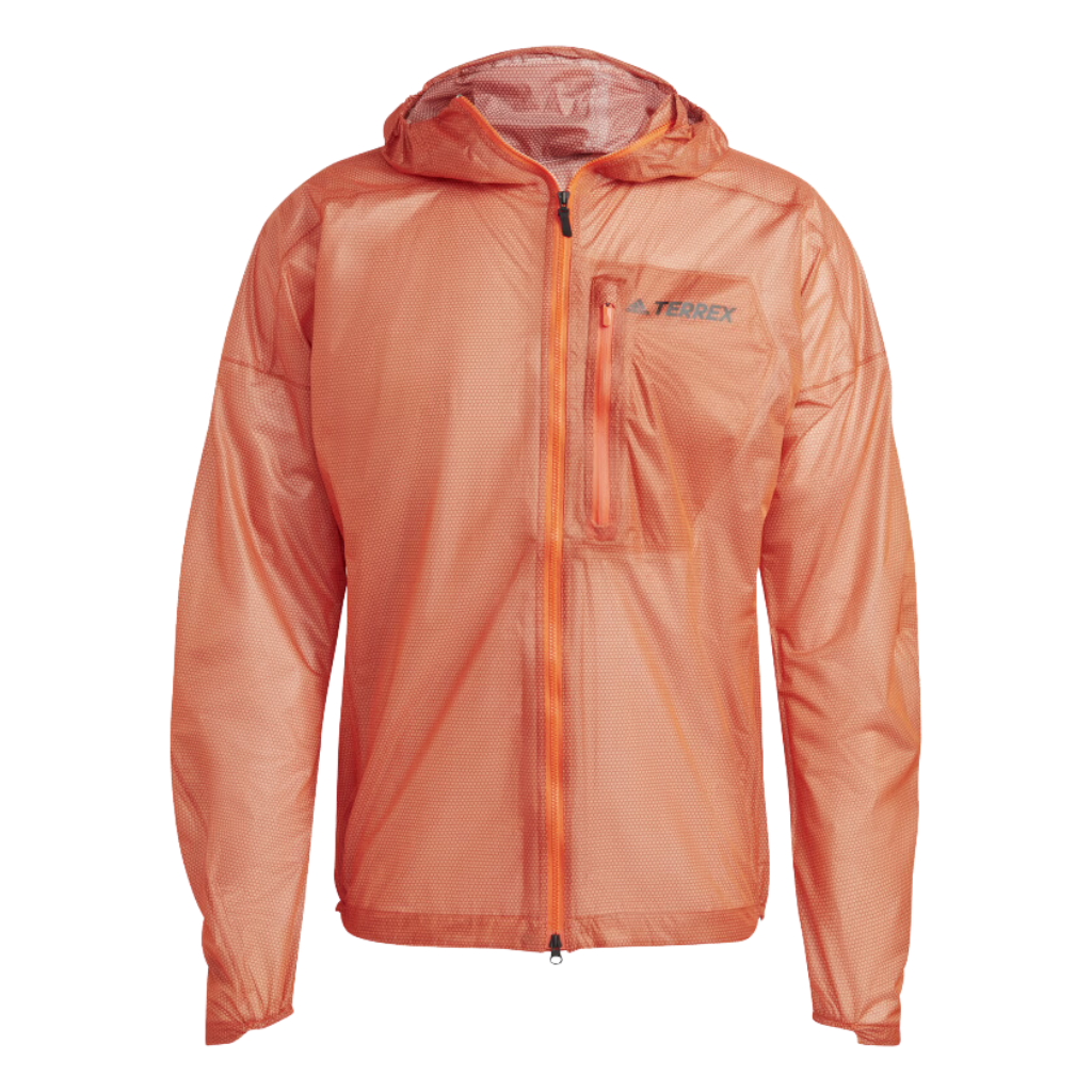 Adidas Terrex Agravic 2.5-Layer Men's Rain Jacket in Semi Impact Orange | The Run Hub