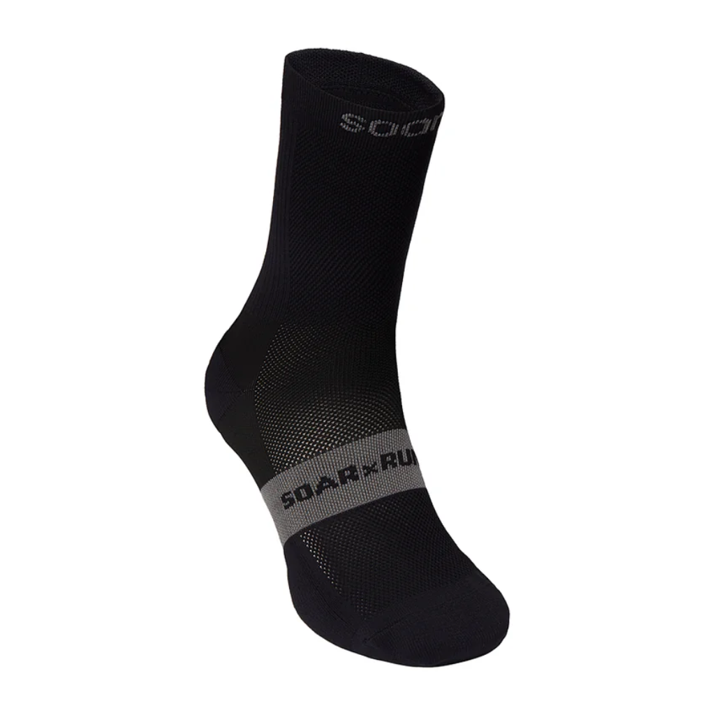 SOAR Crew Socks | Black | 5061001669219 | The Run Hub