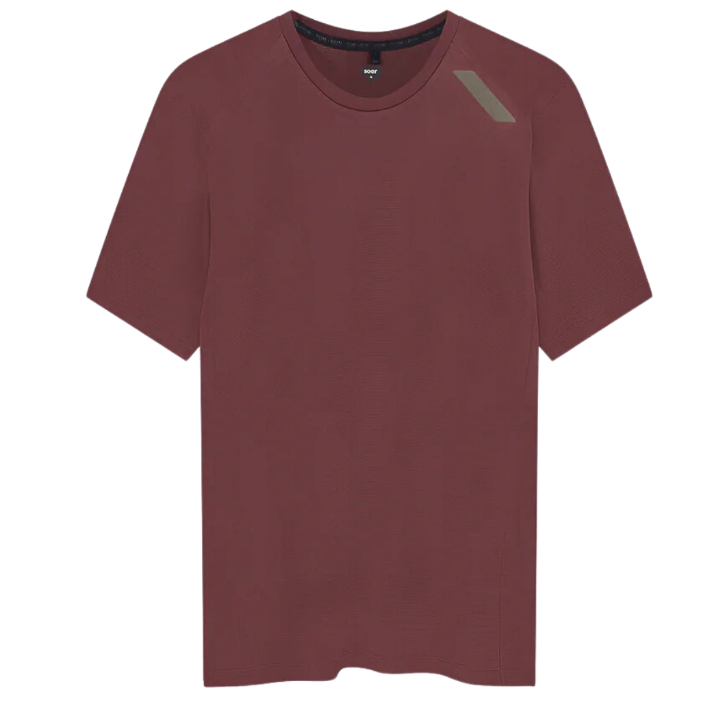 SOAR Running Men's Echo Tech T | Windsor Wine | ST2M-WINE | The Run Hub