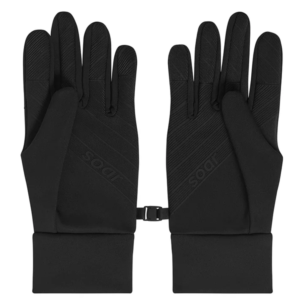 SOAR Running Unisex Winter Gloves | Black | S6MW-B | The Run Hub