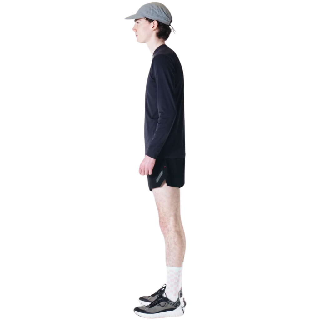 SOAR Running Men's Long Sleeve Tech T | Black | SLS4M-BK | The Run Hub