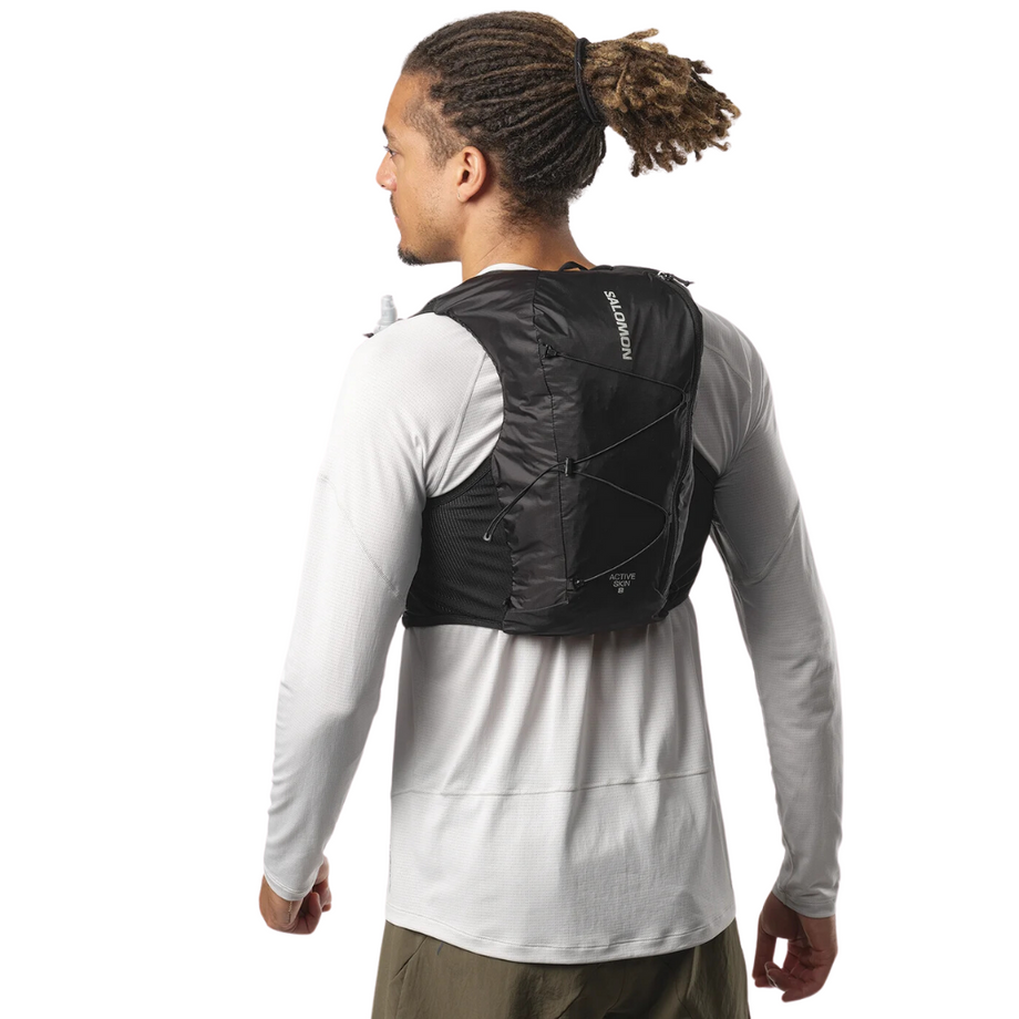 Salomon Active Skin Unisex Running Vest Black/Metal The