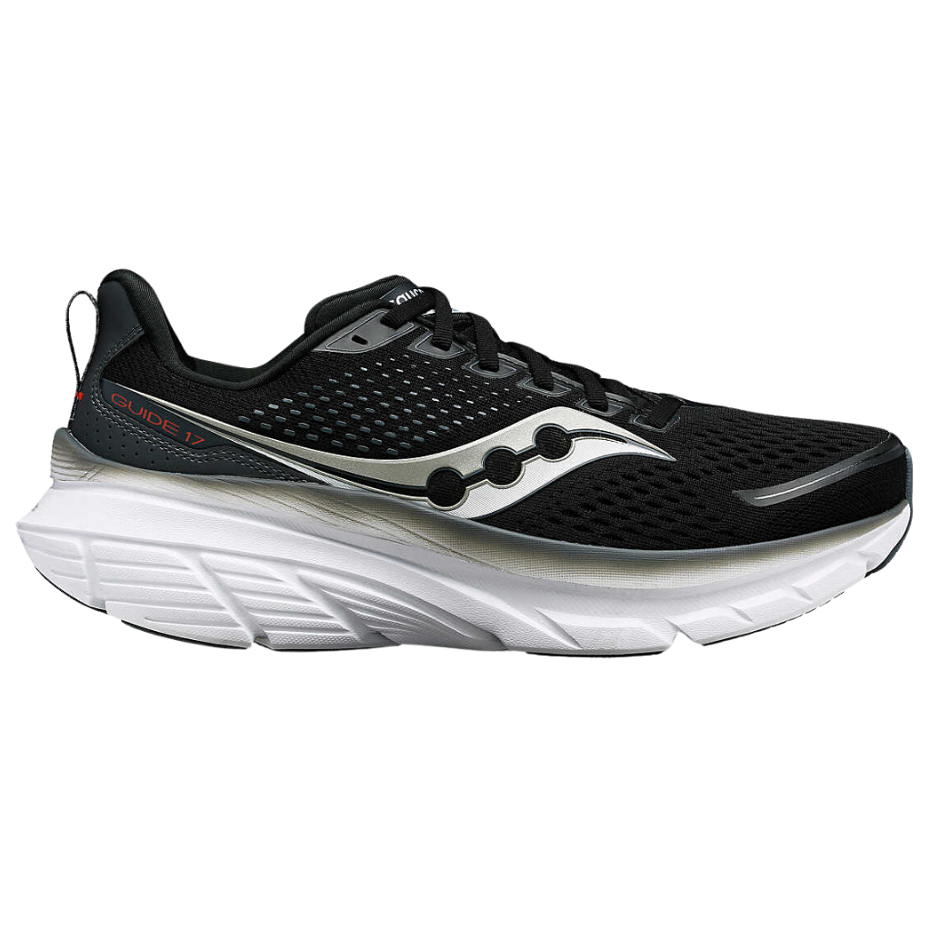 Saucony Men's Guide 17 Support Running Shoe | Black/Shadow | S20936-100 | The Run Hub